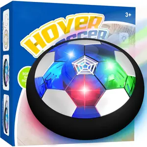 LED Hover Soccer Ball, Air Power Indoor Outdoor Training Ball for Kids, Floating Football Game Toy for Boys Girls Ages 3-12, Birthday Gifts, Family Play and Active Sports Fun