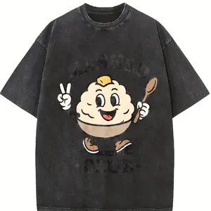 Comfort Colors® Mashed Potatoes Club Graphic Tee: Vintage Funny Retro Potato Mascot T-Shirt