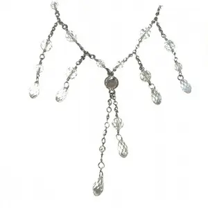 Pre-owned Swarovski Zinc Alloy Small Leather Goods Niagara Falls Necklace