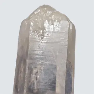 Ultra Rare Elestial Crown Blue Smoke Quartz With Rainbow | Colombian Lemurian Quartz Point | DNA White Mist Crystal | 63g 3 3/8" | Limited Supply Collector's Gem