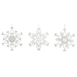 12"Dia Wire Snowflake