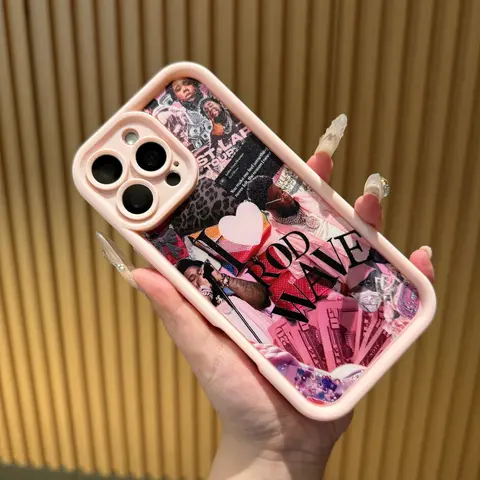 R0d Wave Pink Collage Phone Case| Trendy Shockproof Protective Cover for iPhone 17 Pro Max 16 15 14 13 mini 12 mini 11 for Samsung S21,S22,S23,S24,S25,S26 - Fan Gift