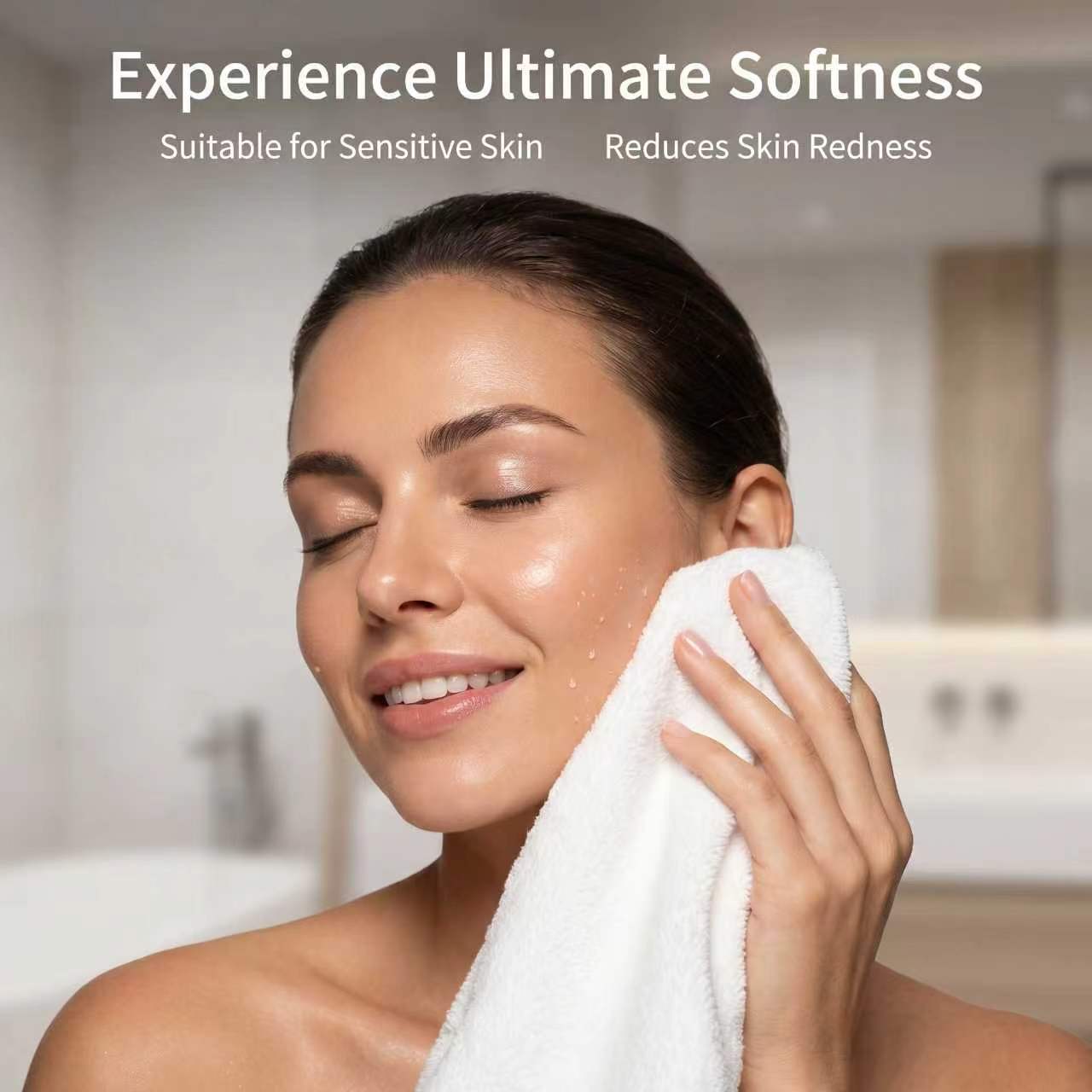 XL FACE CLEANING TOWELS -100%Biodegradable,UltraSoft Dual-sided FacialTowels,Gentle onSkin, MakeupRemoval & SkinCare,Hotel & HomeCleaning,HygieneProduct Daily Convenient towel warmers