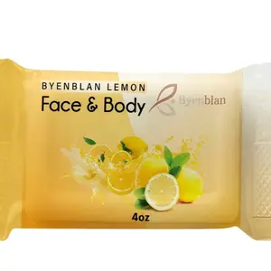 Byenblan Glow Trio Lemon Turmeric Soap Set 1 PCS for Clear Skin Even Tone Youthful Glow Face Body Cleansing Ritual