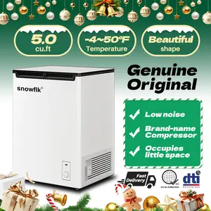 Deep Freezer 3.5/5.0/7.0 Cu.Ft, Chest Freezer with Removable Basket, Small Freezer with 6 Levels Adjustable Temperature, Quiet Mini Freezer for Home/Kitchen/Office/Garage/Bar (Black)