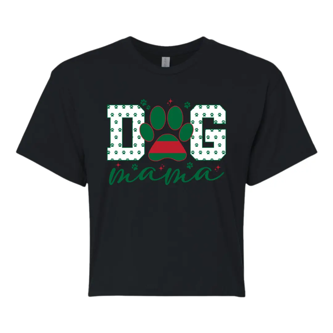 Dog Mama Crop Top Tee - Pucci