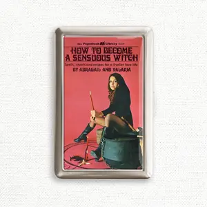 Retro How to Become A Sensuous Witch 100s Cigarrette Case Cig Storage Case Purse Joint Holder Metal Box Wallet Zigarettenetui Unique Gifts Under 100 Dollars