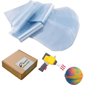 WEIWEI - 4" x 6" 500pcs Clear PVC Heat Shrink Wrap Bags with Vent Hole | Odorless Dome Shrink Bags for Bath Bombs, Soaps, Gift Packaging & Retail Display