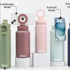 MagSafe Tumbler Personalized Stainless Steel Water Bottle 25oz 32oz 40oz with MagSafe Compatible Lid for Daily Hydration Needs