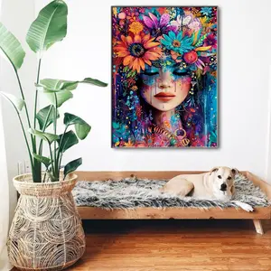 DIY full round diamond mosaic kit/exquisite flower /5D diamond painting point diamond embroidery diamond art, character landscape, cross stitch diamond painting kit, souvenir gift wall home decoration 30x40cm pattern diy diamond art
