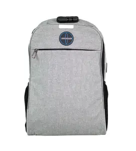 Longboard Clothing Company : Grey Backpack : Blue & White Logo