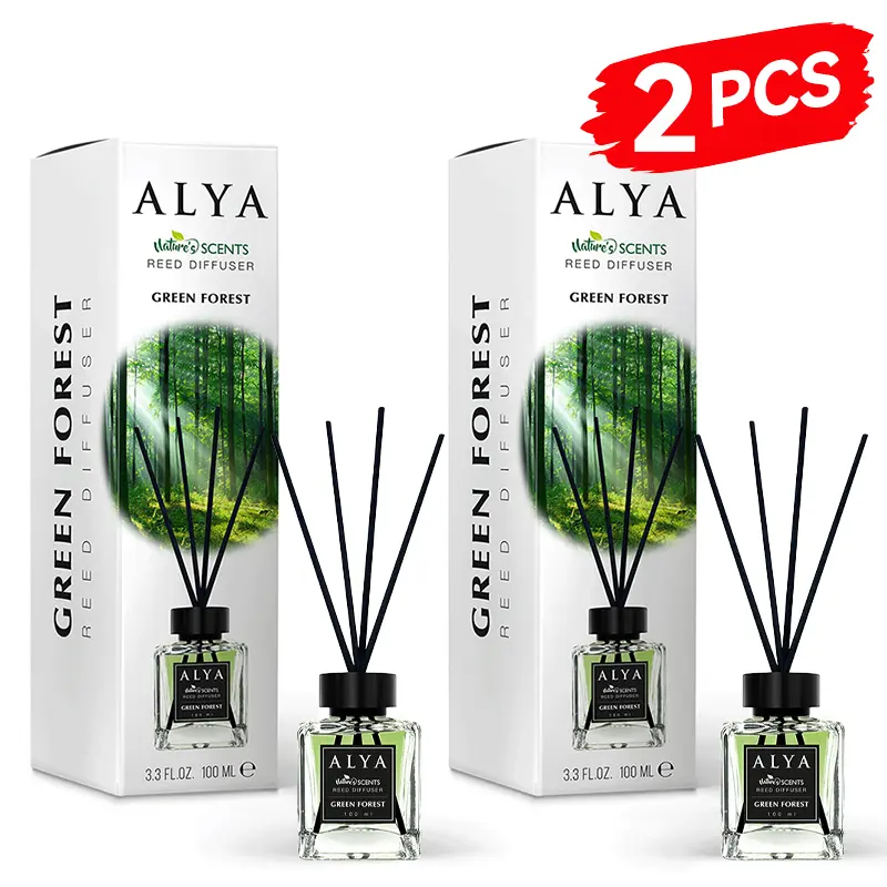 2 PCS Green Forest Scents-Reed Diffuser