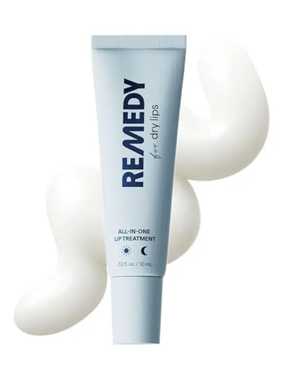REMEDY for Dry Lips, All-In-One Hydrating Lip Treatment with Ceramides | Healing Lip Balm Ointment with Peptides, and Dimethicone, Repairs Dry, Cracked Lips, By Dermatologist Dr. Shah