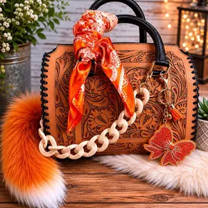 Medium Dressed up bag with fox tail