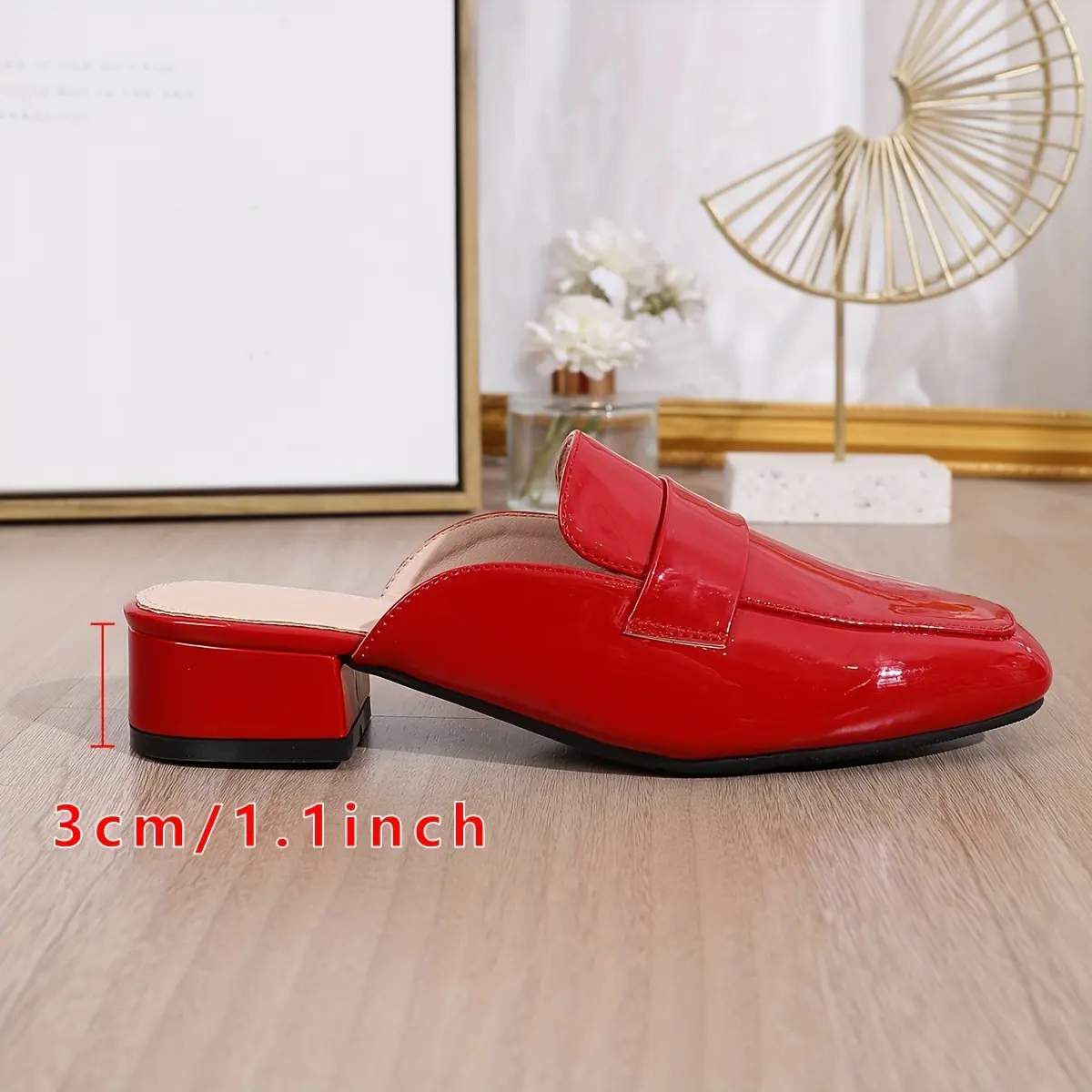 Women's Mules Low Block Heel Closed Square Toe Slip On Backless Summer Dress  Shoes Breathable Low-heeled for Casual Date - TikTok Shop
