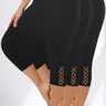[Plus Size] High Waist Stretchy Women's Capri Leggings, Sports Workout Leggings, Activewear for fitness, Activewear Clothing, Sportswear, Tight-Fit Design, All-Season Comfortable Daily Wear, Shaping Leggings, High Stretch Legwear