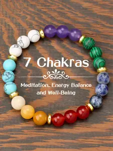 1pc Stress Relief Bracelet, 8mm Carnelian & Amethyst Beaded Jewelry, Unisex Healing Crystal Gift, Energy Therapy Accessory, Chakra Healing Crystals