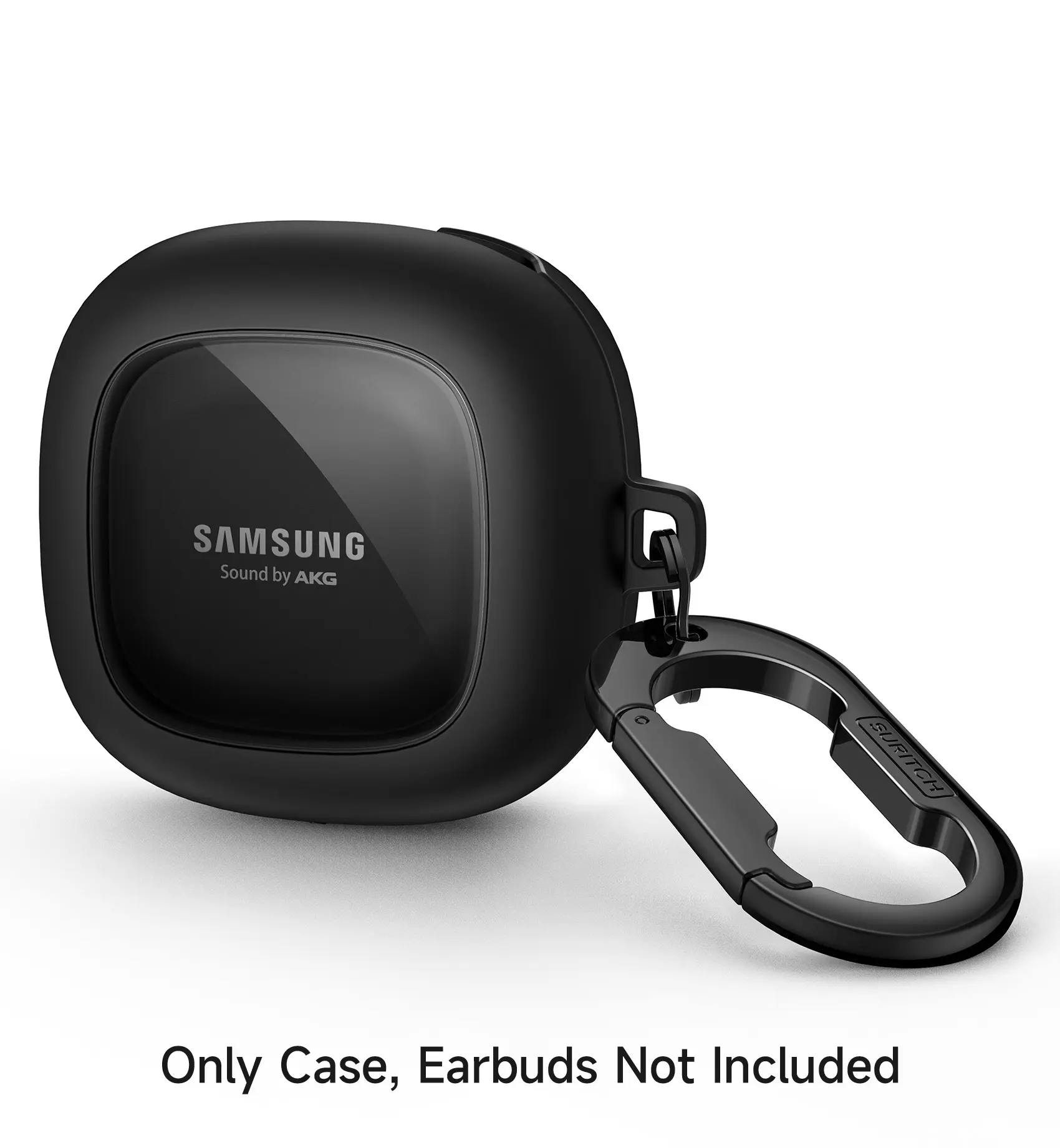 SURITCH Protective Case for Samsung Galaxy Buds FE(2023)/Buds 2 Pro(2022)/Buds 2(2021)/Buds Pro(2021)Buds Live(2020), Shockproof Sturdy Earbuds Cover for Charging Case with Heavy-Duty Carabiner[ONLY CASE, NO INCLUDE BUDS]