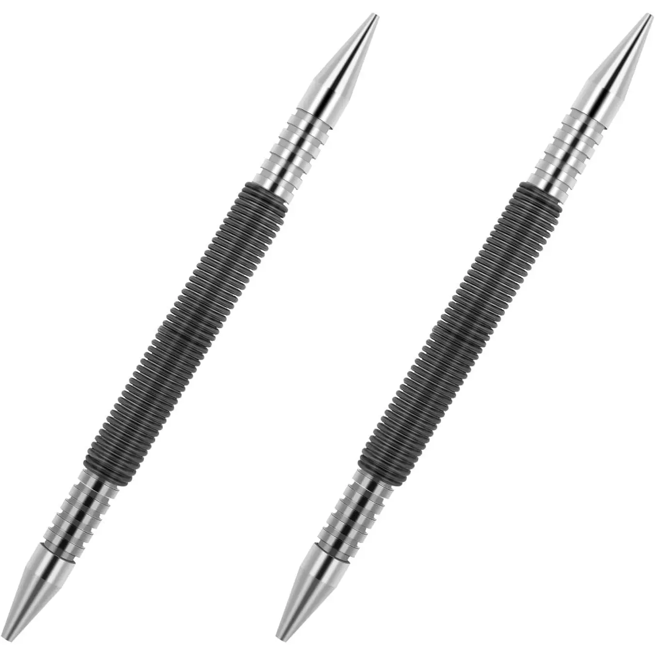 2 count Spring  Set,  Set Tool and Hinge Pin Tool Dual   Setter Hammerless 1/8 1/16 and 1/32 Inch Spring Pin Punch  3500 Psi Striking Force Door Pin Siding