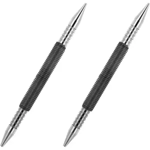 2 count Spring  Set,  Set Tool and Hinge Pin Tool Dual   Setter Hammerless 1/8 1/16 and 1/32 Inch Spring Pin Punch  3500 Psi Striking Force Door Pin Siding