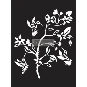 Redesign With Prima Decor Stencils® - Hummingbird - 1 pc, sheet size 9"x12" 655350656621