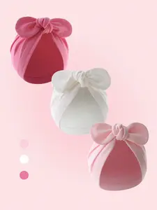 3pcs Infant And Newborn Hat, Soft Infant/Newborn Tie Head Cover