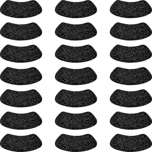 140 Pairs Black Eye Sticker Sports Glitter Eye Black Strips Adhesive Sticker for Baseball Softball Football Sports Occasion