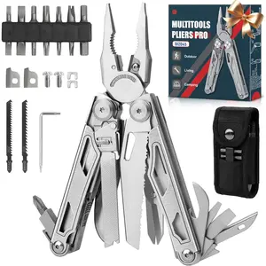 Multitool Pliers Pro BI2045, Foldable Multitools with Replaceable Wire Cutters and , Stainless Steel Multi Tool w/Upgraded  and  Set, Ideal for Camping, Hiking,