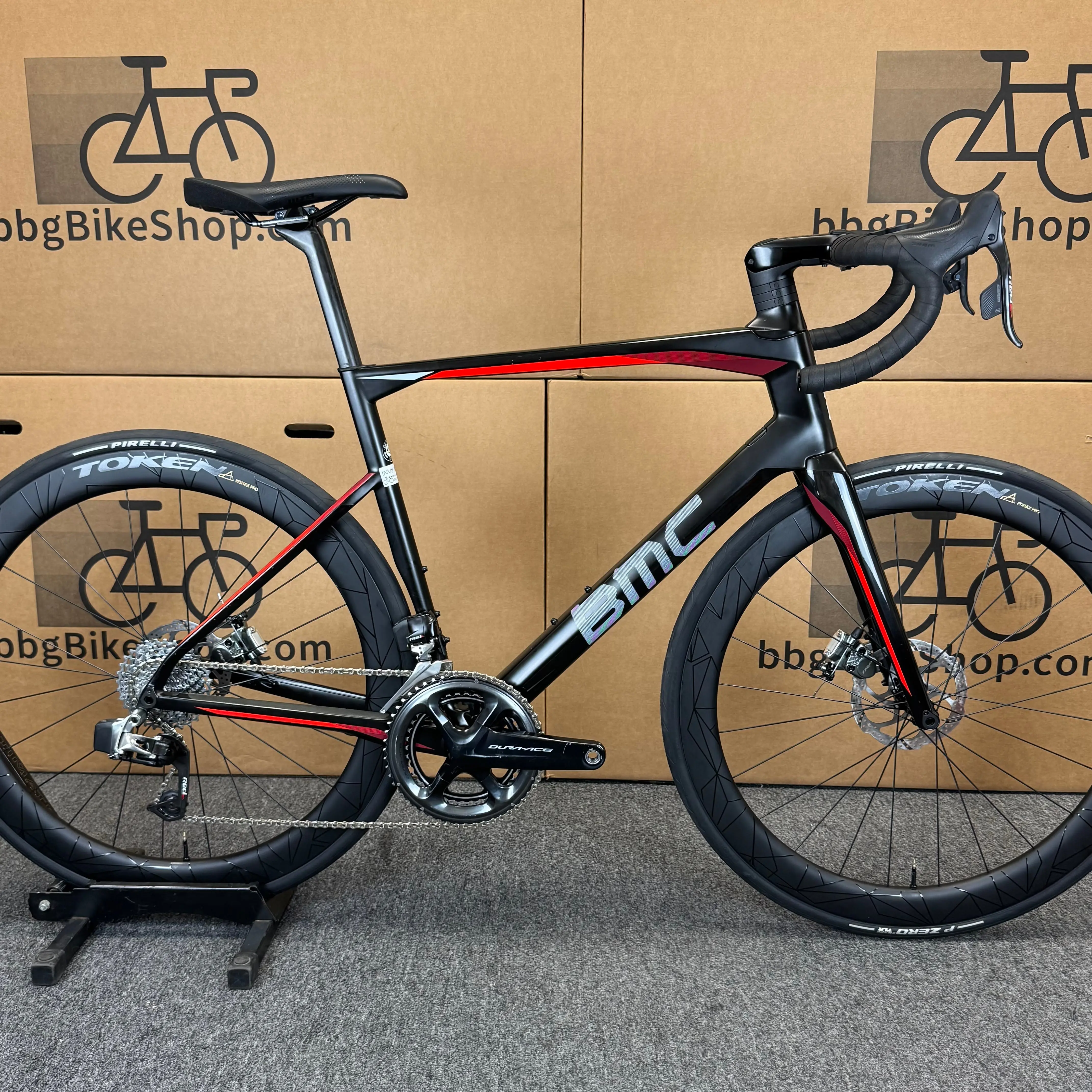 Used BMC RoadMachine 01, Sram Red eTap, Carbon Fiber Road Bike-2019, 56cm ()
