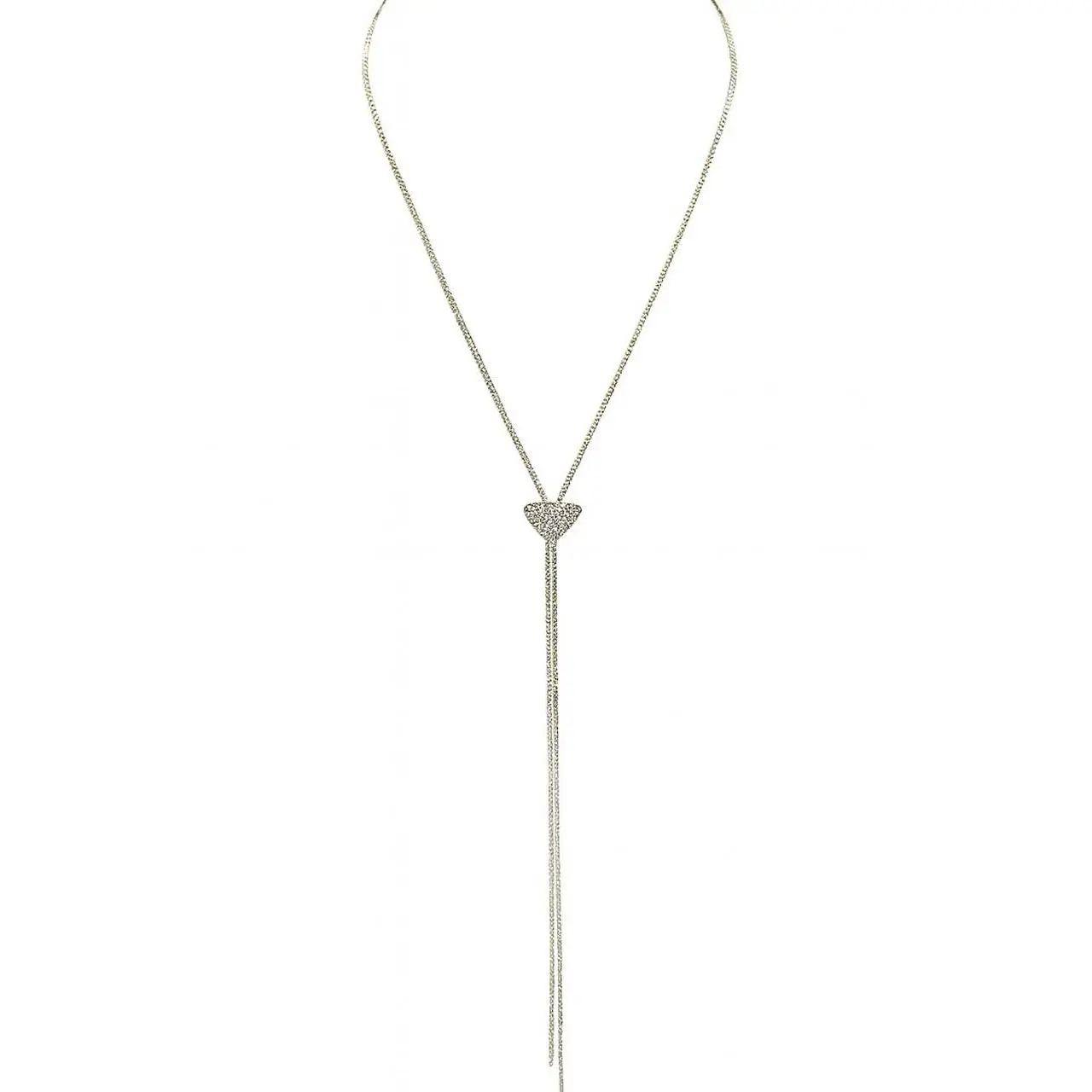 Adjustable Lariat Silver