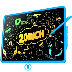 LCD Writing Tablet for Kids, 20 Inch Painting for Two Kids Drawing Pad, Rechargeable Kids Drawing Tablets,Coloring Doodle Toy Board, Learning  for 3 4 5 6 7 8 9 10+Year Old Boys Girls Birthday Gifts,Educational Fun Gifts Digital Products, Colorful Toddler