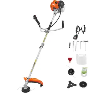 VEVOR Cordless String Trimmer, 52 cc 2-Stroke, Gas Powered Weed Wacker, 17 Cordless Grass Trimmer, Multi-Functional Lawn Edger with Shoulder Strap 3T Blade, Weed Eater for Quick Grass Cleaning