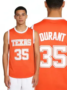 Men's Basketball Jersey Vintage Embroidered Breathable Competition Training Uniform Sleeveless Top S-Xxxl, Casual Loose-Fitting Letter Pattern