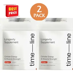 Timeline Mitopure Urolithin A Supplement Softgels PACK OF 2 - Clinically Proven Support for Healthy Aging and Cellular Renewal
