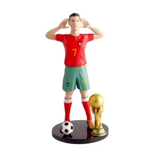 Multiple Football Star Gifts for Boys, Trophy Award, Soccer Player Action Figure Toy, Home Decor Ornament, Sports Collectible