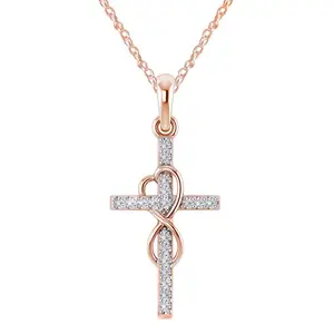 Elegant Cross Pendant Necklace - For Any Occasion fashion creative performative jewelry non tarnish gold jewelry woman jewelry