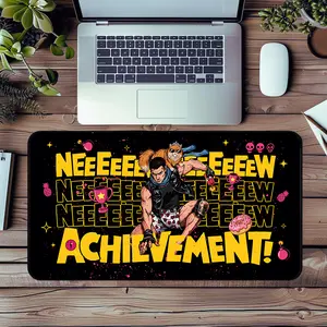 Dungeon Crawler Carl Desk Mat, Mongo Princess Donut Desperado Club New Achievement Designs, Sci-Fi Book Fan Gaming Mouse Pad, Large Deskmat for Laptop PC Setup, Bookish Merch Gift