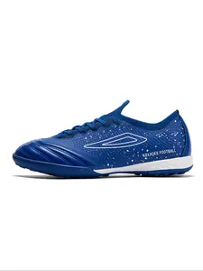 Men's Starry Sky Pattern Lace Up Soccer Shoes, Lightweight Breathable Training Shoes, Professional Football Cleats for All Seasons