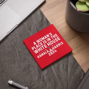 kamala harris sticky note election 2024 post it vote president harris sign prank mail office decor democrat post it notepad potus stationery 3''x3''