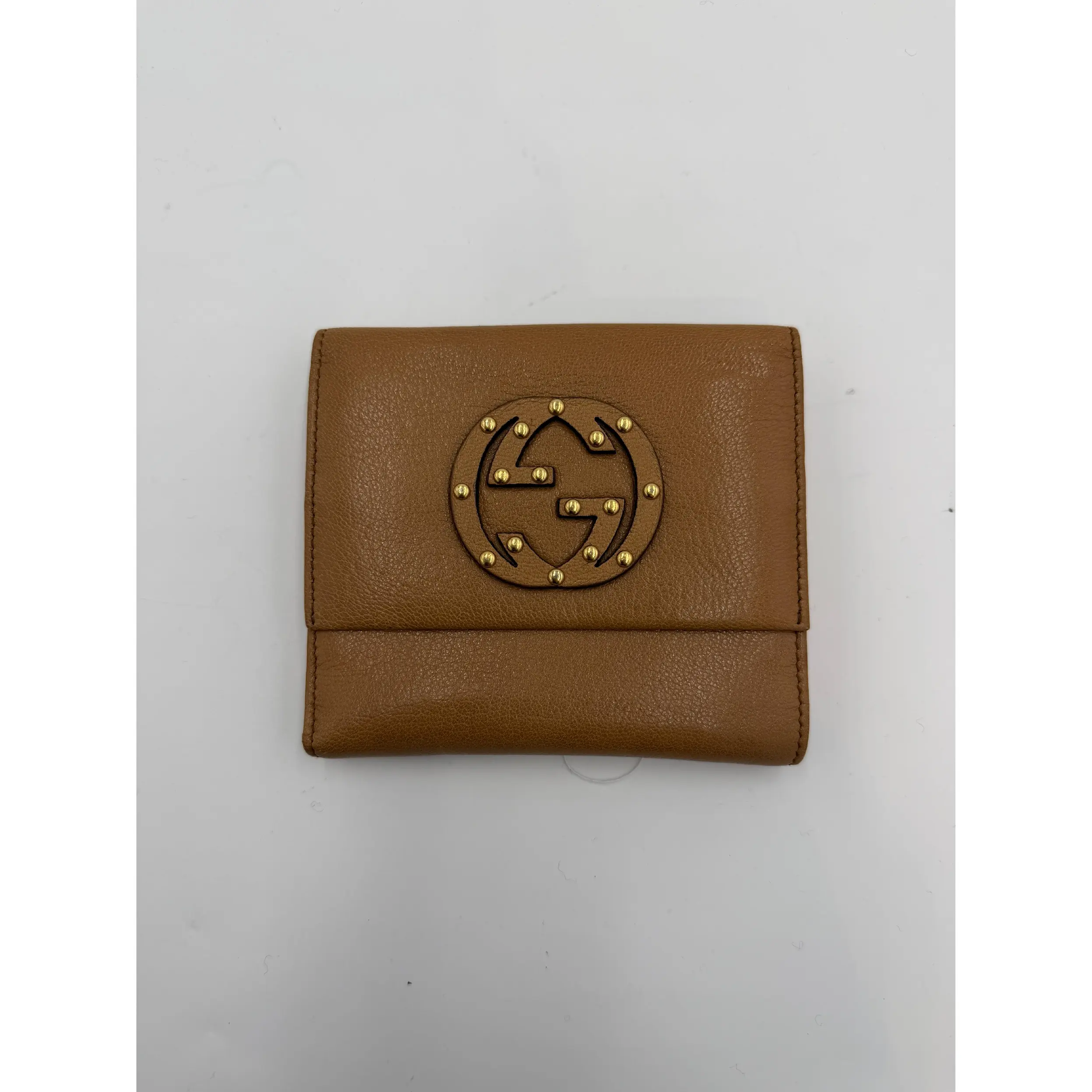 Pre-owned Leather Small Leather Goods Gucci Interlocking G Compact Wallet