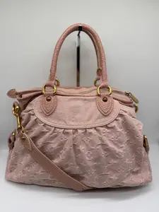 Pre-owned Louis Vuitton Mini Lin Denim Top Handle Bag Monogram Denim Rose Neo Cabby MM