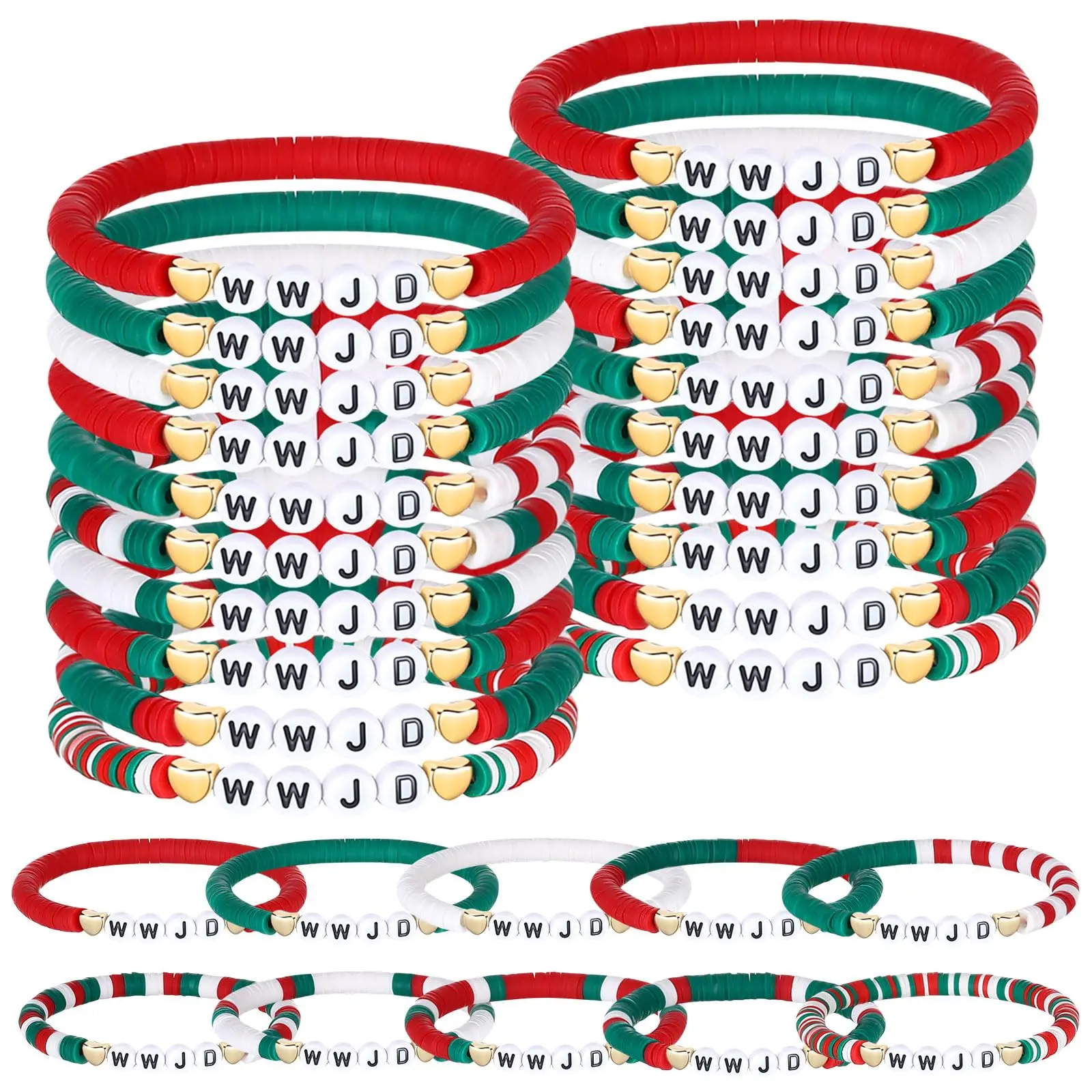 30pcs Classic WWJD bracelet
