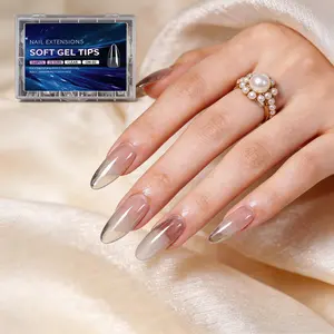 Transparent semi-matte nail tips, ultra-thin seamless extension version [no carving or thinning required] 240PCS