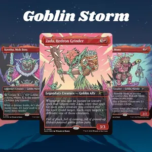Proxy 100+ Cards Goblin Storm Zada Hedron Grinder Full Commander EDH Deck Gift Collectible High Quality Strategy For Fans and Collectors