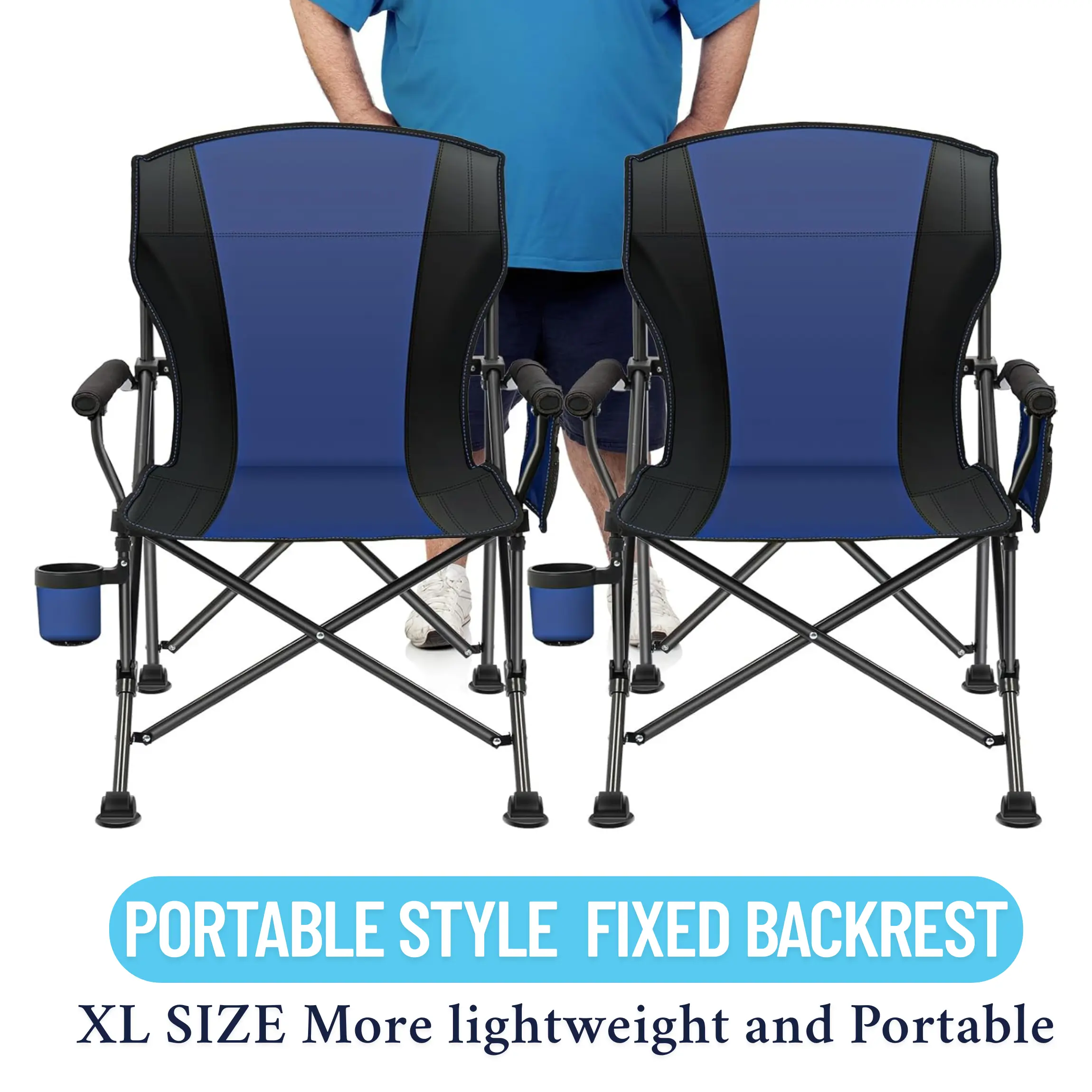Black-Blue Thin-Back Set