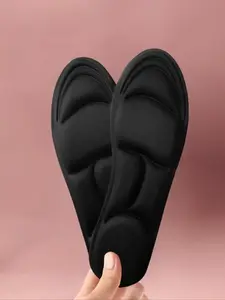 1 Pair Solid Color Shoe Insoles, Breathable, Sweat Absorption, Anti-skid and Shock Absorption Shoes Insert for Women & Men, Comfortable Shoes Insert for Daily Use, Shock Absorbing Insole