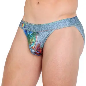 Peacock Rainbow Grey Sport Brief