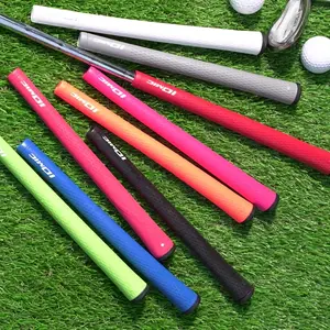 [Comfortable Golf Grips] 10pcs Soft TPE Golf Club Grips - Comfortable Non-Slip Rubber - White/Red/Black