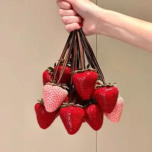 Personalized Strawberry Accessory Keychain for Women, 3D Hot-Selling Large Strawberry Fashion Pendant