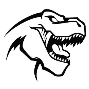 2x Dinosaur T-Rex TRX Vinyl Decal Sticker for Dodge Ram Logo 1500 2500 3500